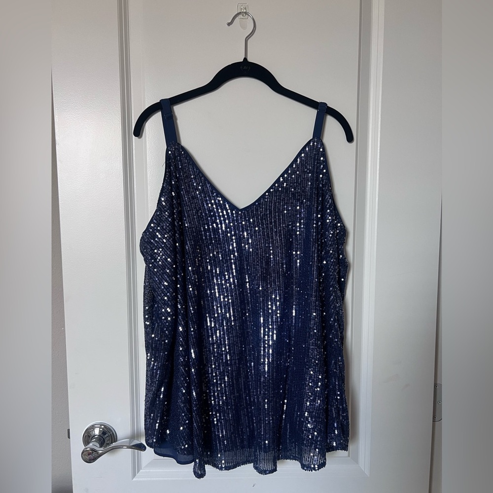 Torrid Blue Sequin Top
Size 1
